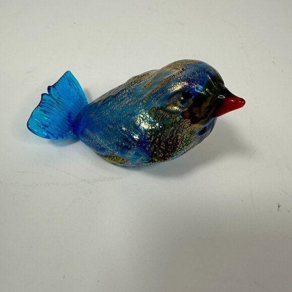 Made in Murano Italy Blown Glass 2 Birds Vintage Multicolor 3.5"x 2.5" - Picture 5 of 13